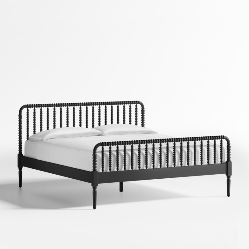 Jenny Lind Kids Black Wood Spindle Bed Rail