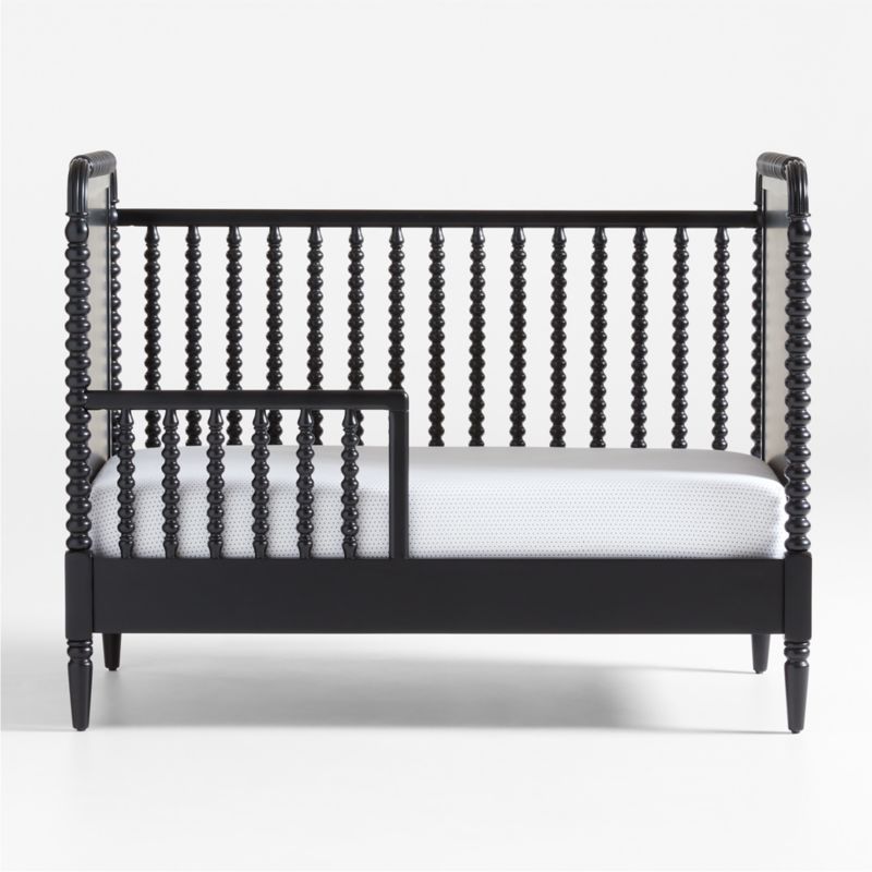 Jenny Lind Black Wood Spindle Toddler Bed Rail