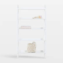 Jenny Lind White Wood Spindle 5-Shelf Kids Bookcase | Crate & Kids