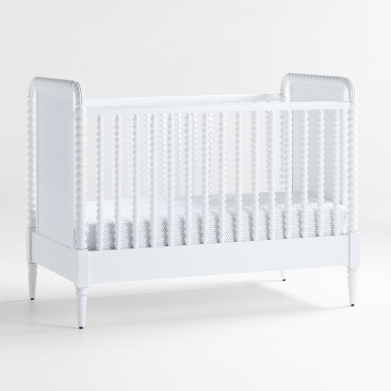 Jenny Lind Wood Spindle Convertible Baby Crib with Toddler Bed Rail