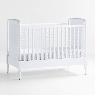 Jenny Lind White Wood Spindle Convertible Baby Crib