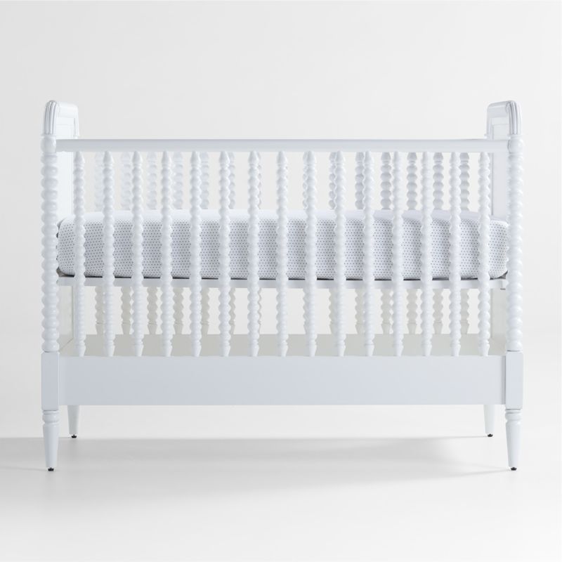 Jenny Lind Wood Spindle Convertible Baby Crib with Toddler Bed Rail