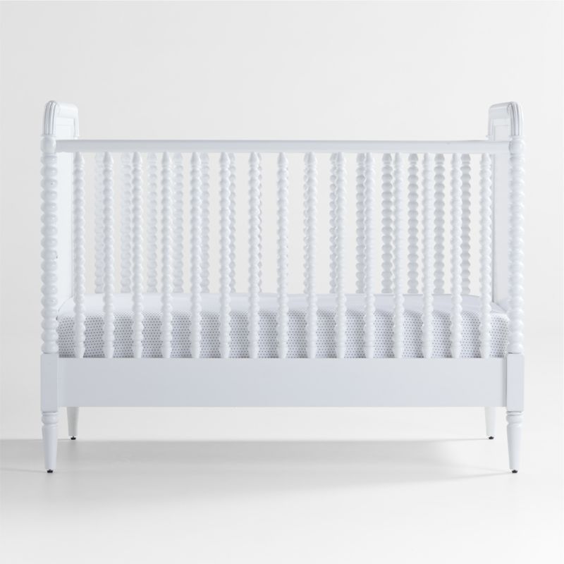 Jenny Lind Wood Spindle Convertible Baby Crib with Toddler Bed Rail