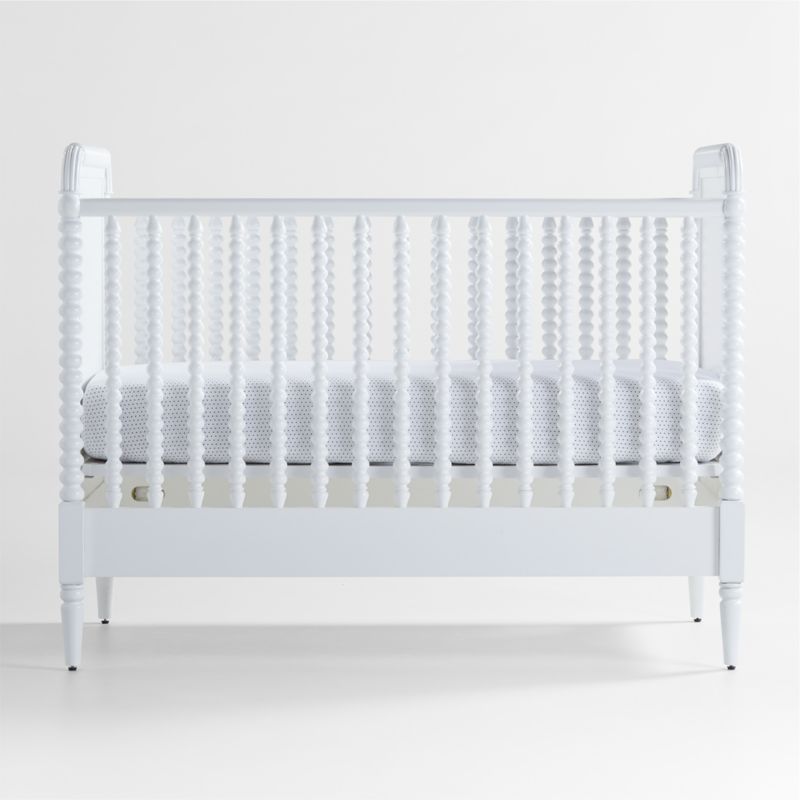 Jenny Lind Wood Spindle Convertible Baby Crib with Toddler Bed Rail