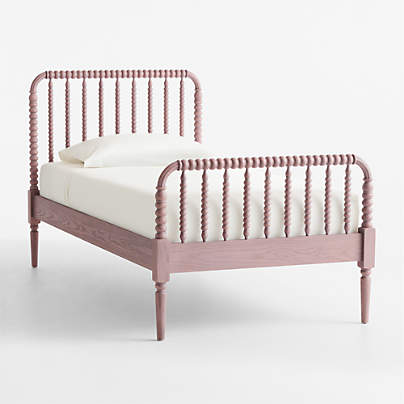 Jenny Lind Dyed Lilac Rose Wood Kids Twin Bed