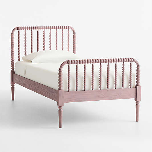 Jenny Lind Dyed Lilac Rose Wood Kids Twin Bed