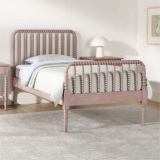 Jenny Lind Dyed Lilac Rose Wood Kids Twin Bed