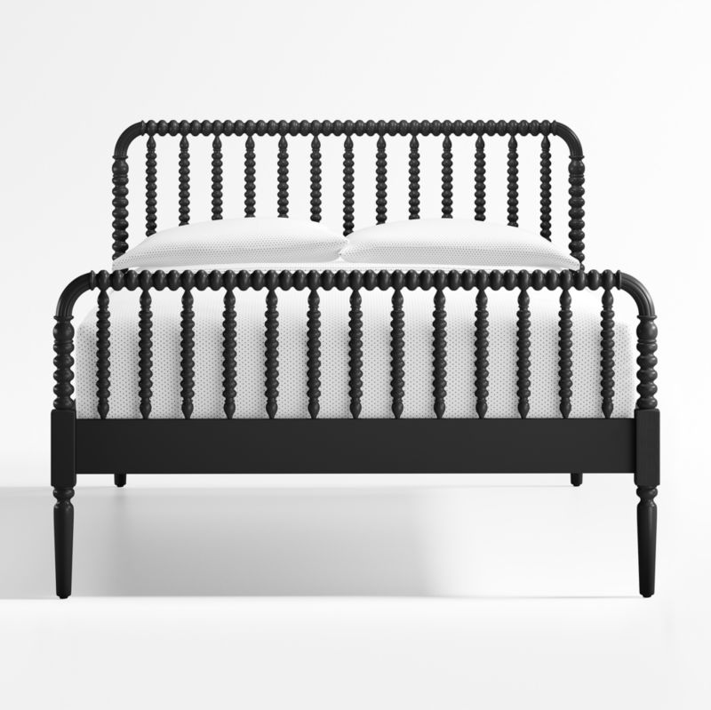 Jenny Lind Black Wood Spindle Kids Full Bed