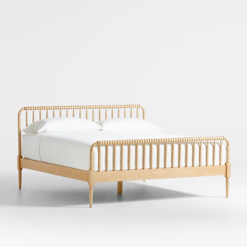 Jenny Lind Maple Wood Spindle King Bed