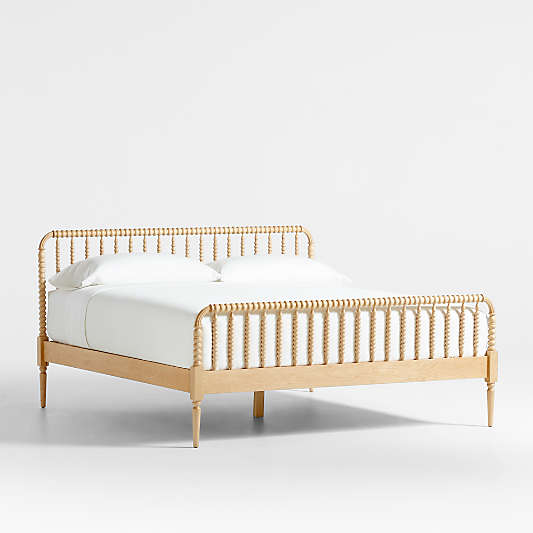 Jenny Lind Maple Wood Spindle King Bed