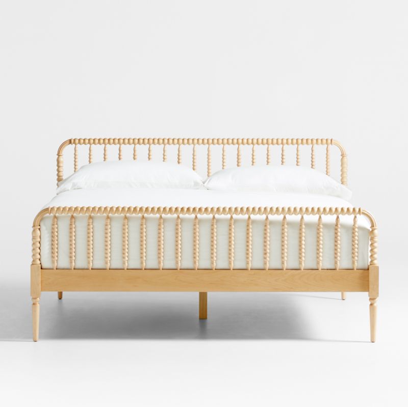 Jenny Lind Maple Wood Spindle King Bed