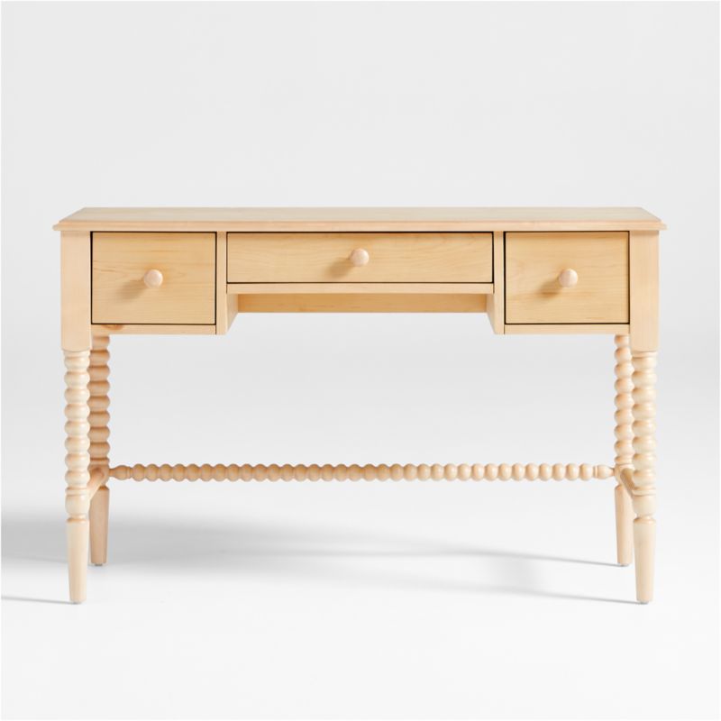 Viewing product image Jenny Lind Maple Wood Spindle 3-Drawer Kids Desk - image 1 of 12