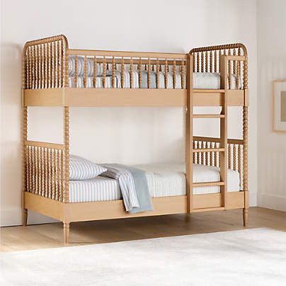 Jenny Lind Maple Wood Spindle Kids Twin Bunk Bed