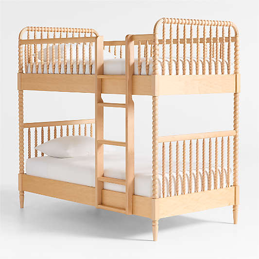 Jenny Lind Maple Wood Spindle Kids Twin Bunk Bed