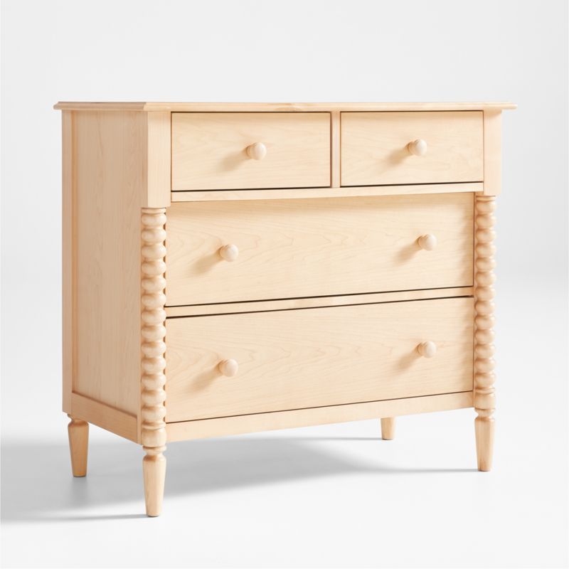 Jenny Lind Maple Wood Narrow 4-Drawer Kids Dresser - image 6 of 15