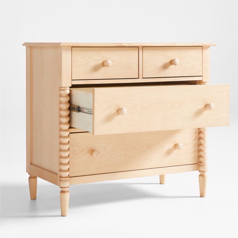 Jenny Lind Maple Wood Narrow 4-Drawer Kids Dresser - image 7 of 15