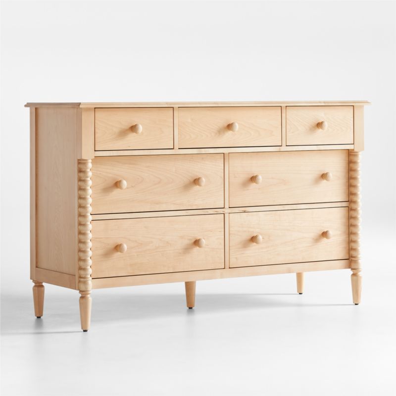 Jenny Lind Maple Wood Wide 7-Drawer Kids Dresser - image 7 of 18