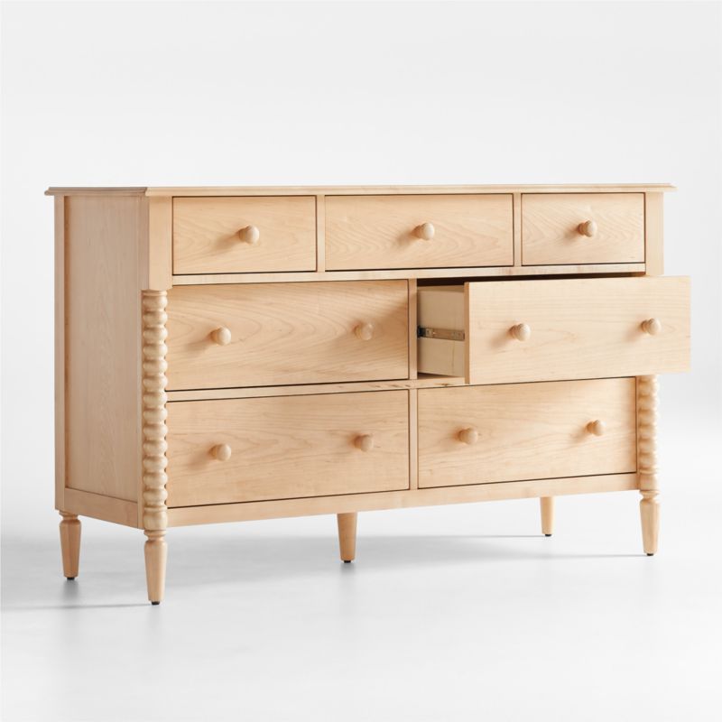 Jenny Lind Maple Wood Wide 7-Drawer Kids Dresser - image 8 of 18