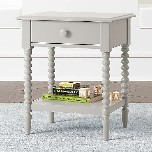 Kids Jenny Lind Grey Nightstand