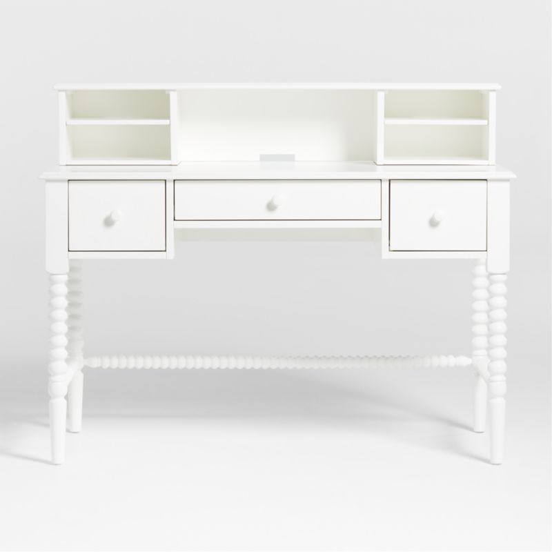 Zoomie Kids Balen 47.2 Art Desk with Hutch White 44H X 47W X 25D