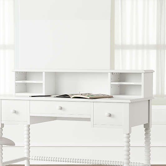 Jenny Lind White Spindle Kids Desk Hutch