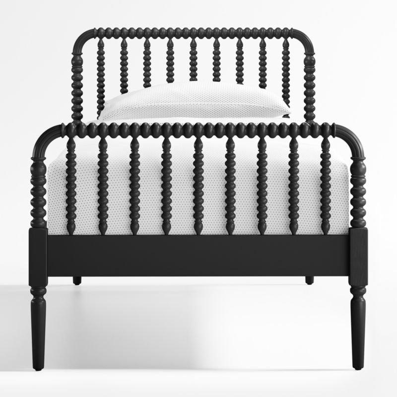 Jenny Lind Black Wood Spindle Kids Twin Bed