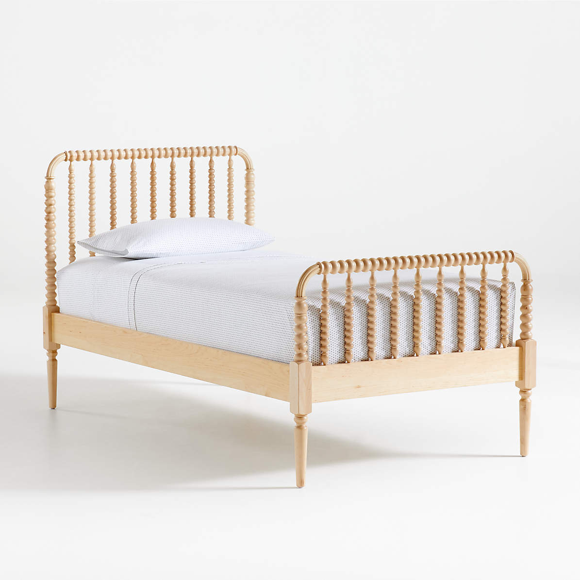 Jenny Lind Kids Maple Spindle Bed, Crate And Barrel Bunk Beds