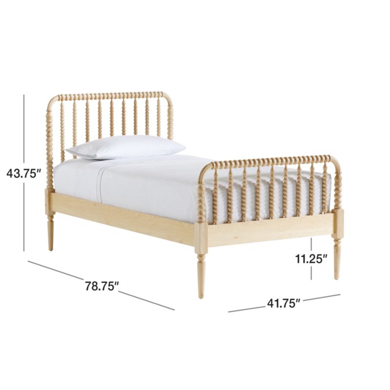 Jenny Lind Maple Wood Spindle Kids Twin Bed