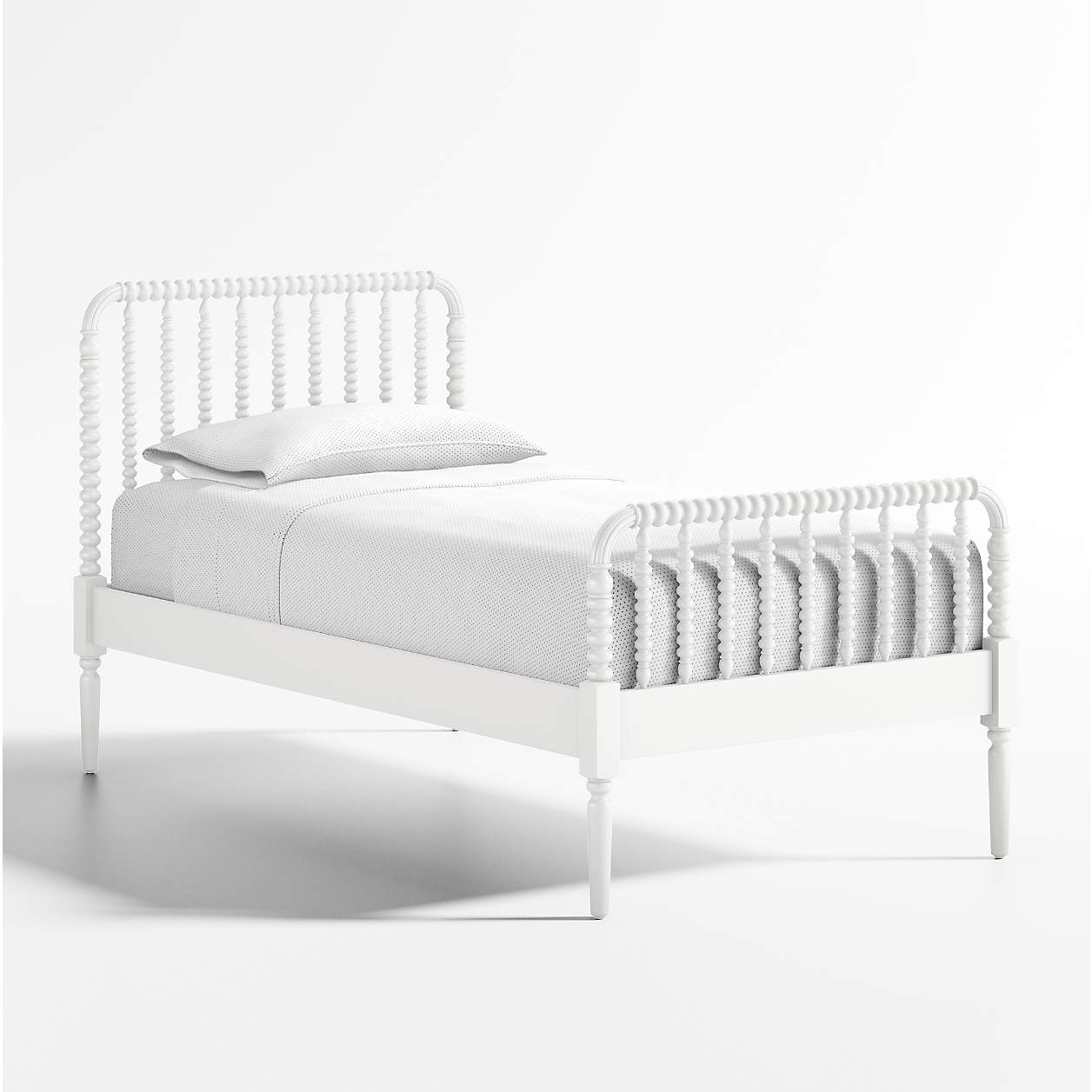 Jenny Lind White Wood Spindle Kids Bed Frame Crate & Kids