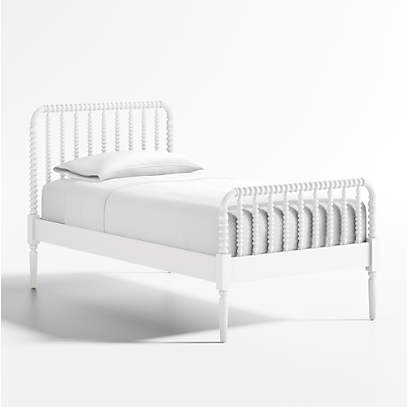 Jenny Lind White Wood Spindle Twin Kids, Spindle Twin Bed Frame