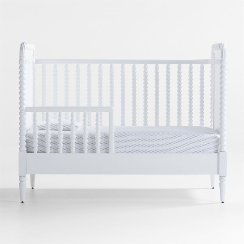 Jenny Lind Wood Spindle Convertible Baby Crib with Toddler Bed Rail