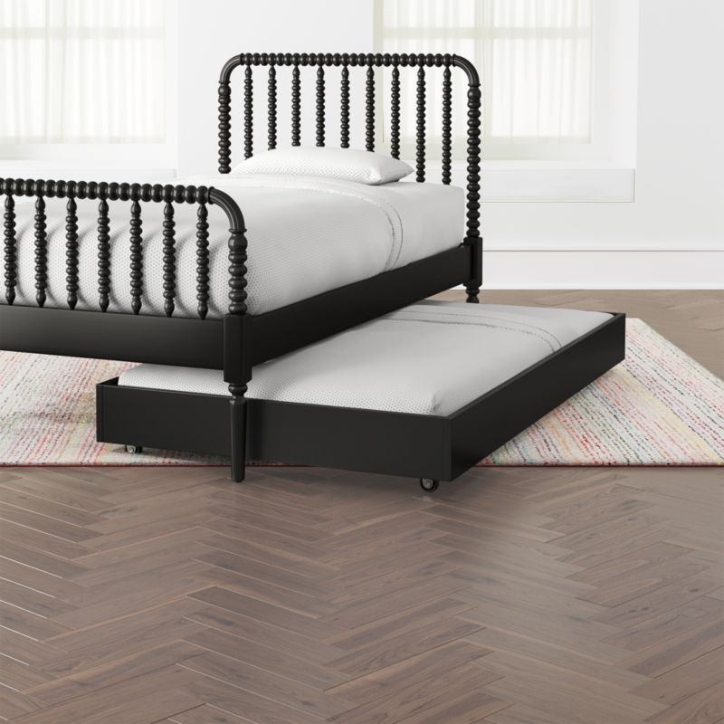 Black Twin Kids Trundle Bed - image 6 of 7