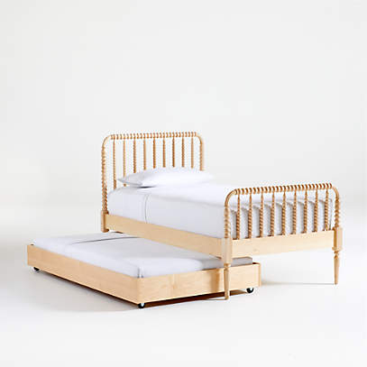 Jenny Lind Kids Maple Trundle Bed, Best Twin Trundle Beds