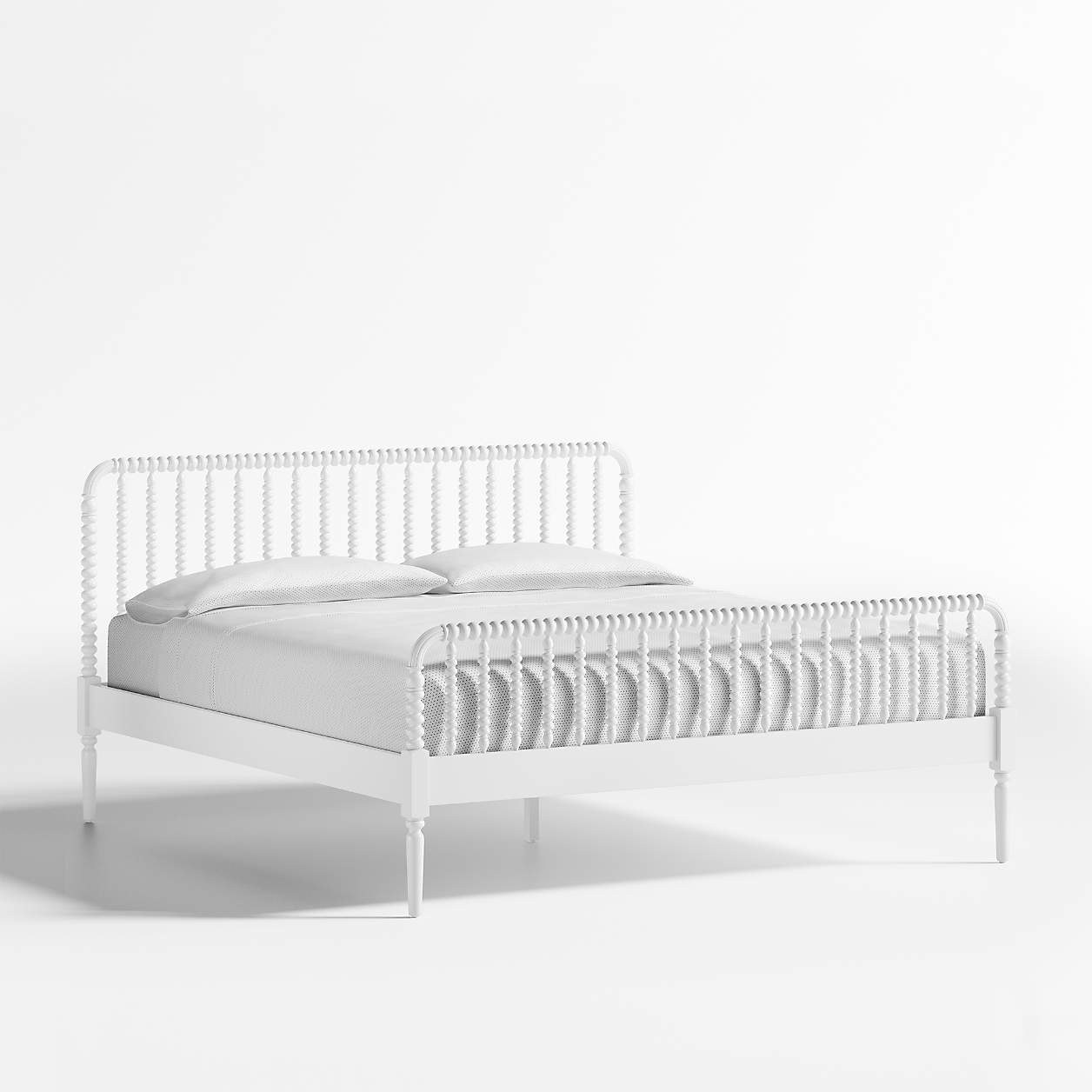 Jenny Lind White Wood Spindle King Bed + Reviews | Crate & Kids Canada