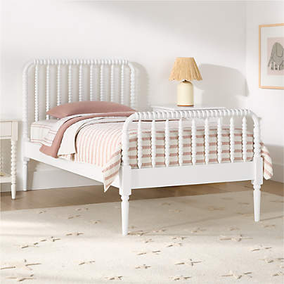 Jenny Lind White Wood Spindle Kids Twin Bed