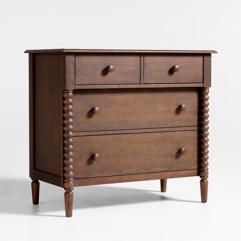 Jenny Lind Deep Brown Wood Narrow 4-Drawer Kids Dresser - image 2 of 6