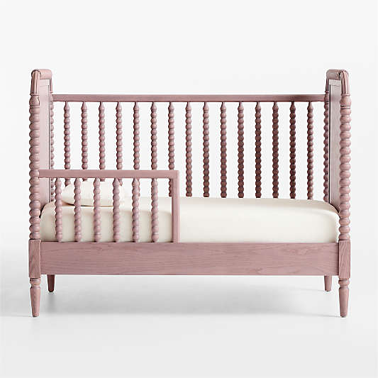 Jenny Lind Heirloom Dyed Lilac Rose Wood Spindle Toddler Bed Rail