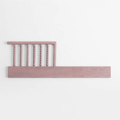 Jenny Lind Heirloom Dyed Lilac Rose Wood Spindle Toddler Bed Rail