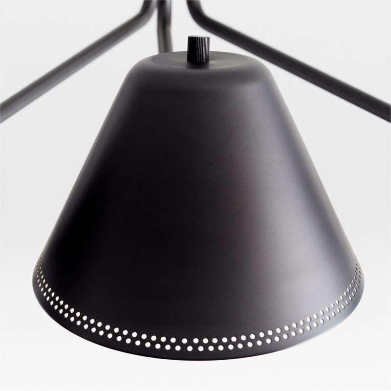 Jensen Black Metal Semi-Flushmount Light - image 5 of 7