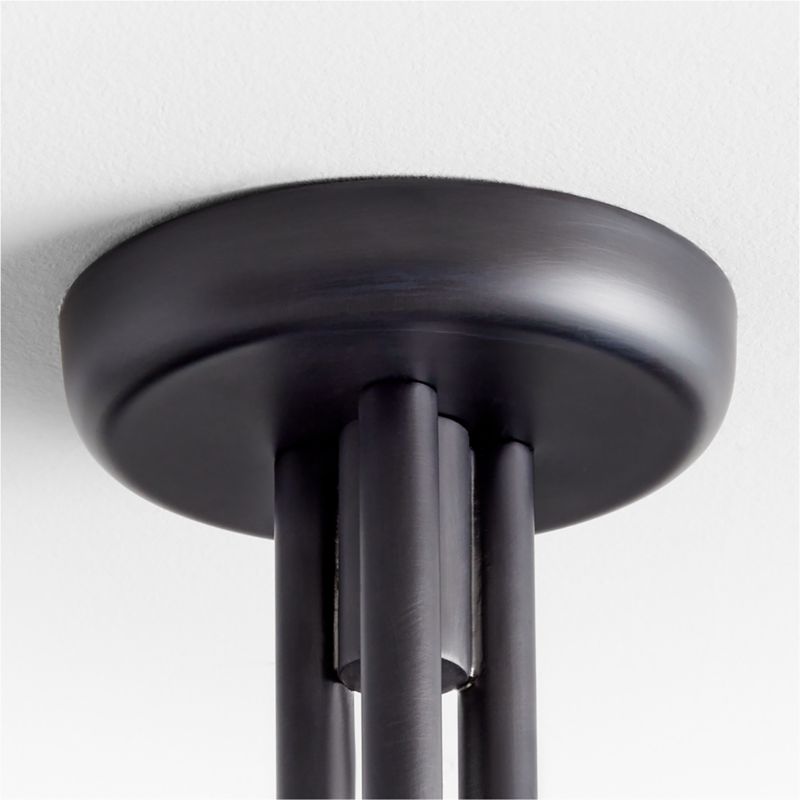 Jensen Black Metal Semi-Flushmount Light - image 4 of 7