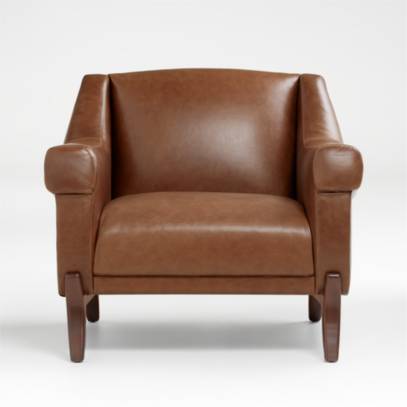 Jesper Mid Century Leather Chair, Mid Century Leather Chair