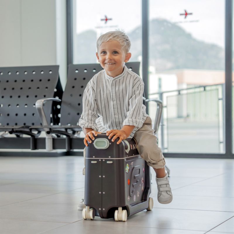 JetKids ™ by Stokke ® BedBox ™ Midnight Grey Ride on Kids Suitcase - image 1 of 9