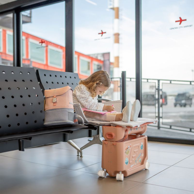 JetKids ™ by Stokke ® BedBox ™ Coral Pink Ride on Kids Suitcase - image 1 of 10