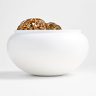 View Jimena White Ceramic Centerpiece Bowl details