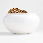View Jimena White Ceramic Centerpiece Bowl - image 1 of 5