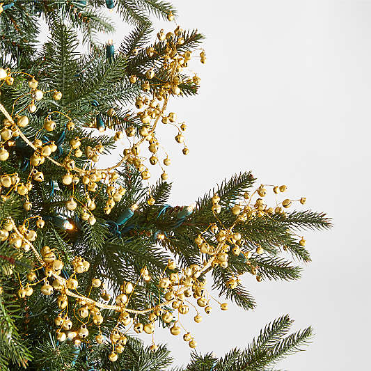 Gold Jingle Bell Christmas Tree Garland 6'