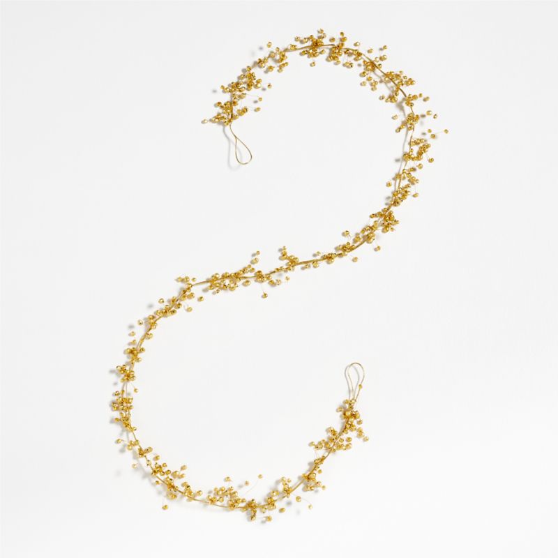 Jingle Bell Christmas Garland Gold 6' - image 3 of 4