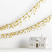 Red Jingle Bells Christmas Garland 6'
