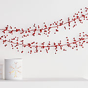 Red Jingle Bells Christmas Garland 6'