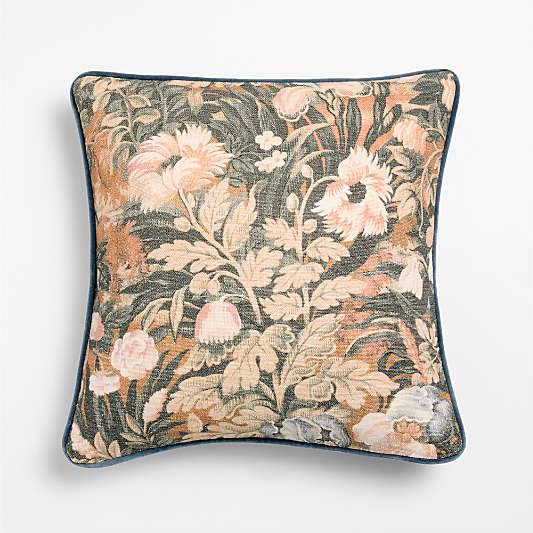 Floral Burnt Green